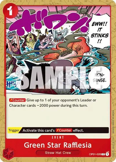 One Piece - Green Star Rafflesia - OP01 - 028 by Lmerj Collects on MYNTED