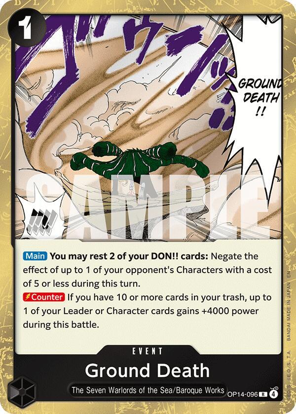 One Piece - Ground Death - The Azure Sea's Seven (OP14) by TCGDON on MYNTED