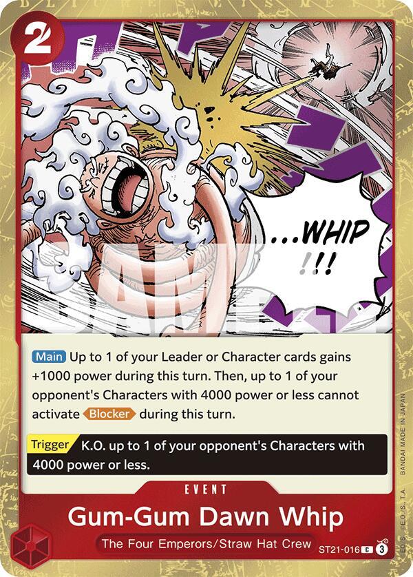 One Piece - Gum - Gum Dawn Whip - Starter Deck EX: Gear 5 (ST21) by TCGDON on MYNTED