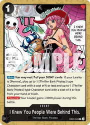 One Piece - I Knew You People Were Behind This. - Extra Booster: One Piece Heroines Edition (EB - 03) by TCGDON on MYNTED