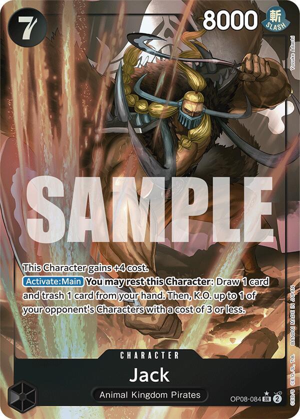 One Piece - Jack (Parallel) - Two Legends (OP08) by TCGDON on MYNTED