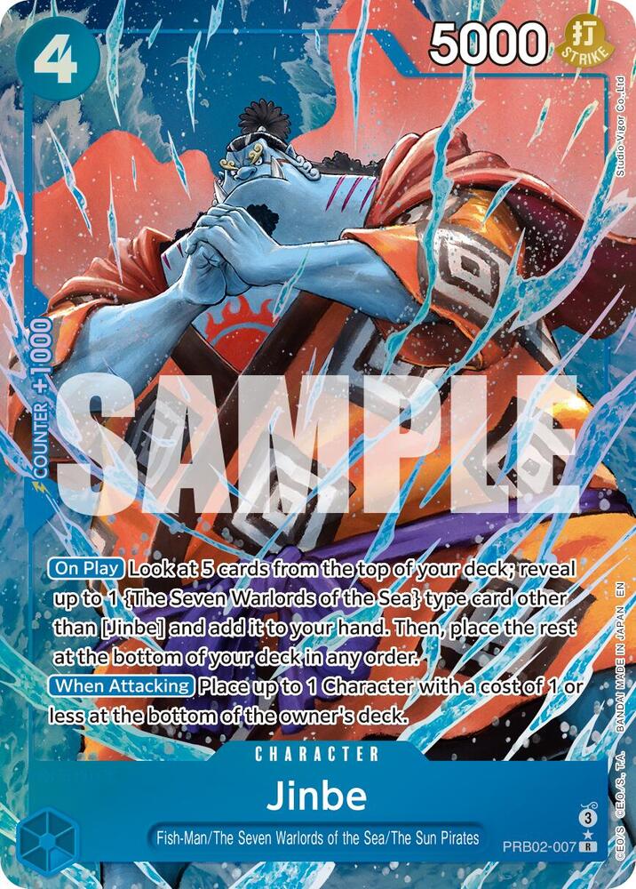 One Piece - Jinbe - PRB02 - 007(Alternate Art) - Premium Booster - The Best - Vol. 2 (PRB - 02) by TCGDON on MYNTED