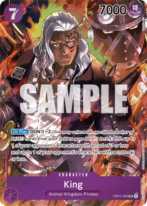 One Piece - King (096) (Parallel) - Romance Dawn (OP01) Errata by TCGDON on MYNTED