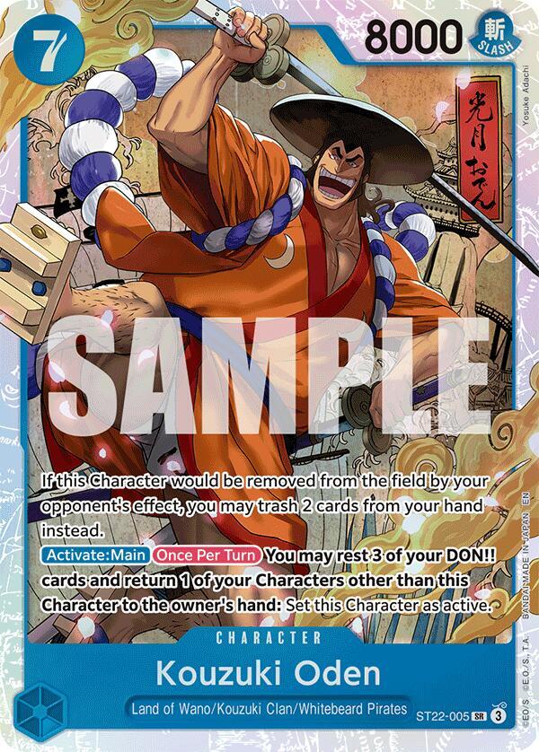 One Piece - Kouzuki Oden - Starter Deck 22: Ace & Newgate (ST - 22) by TCGDON on MYNTED