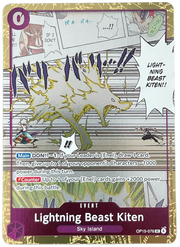 One Piece - Lightning Beast Kiten (Dash Pack) - Adventure on Kami's Island (OP15 - EB04) by TCGDON on MYNTED