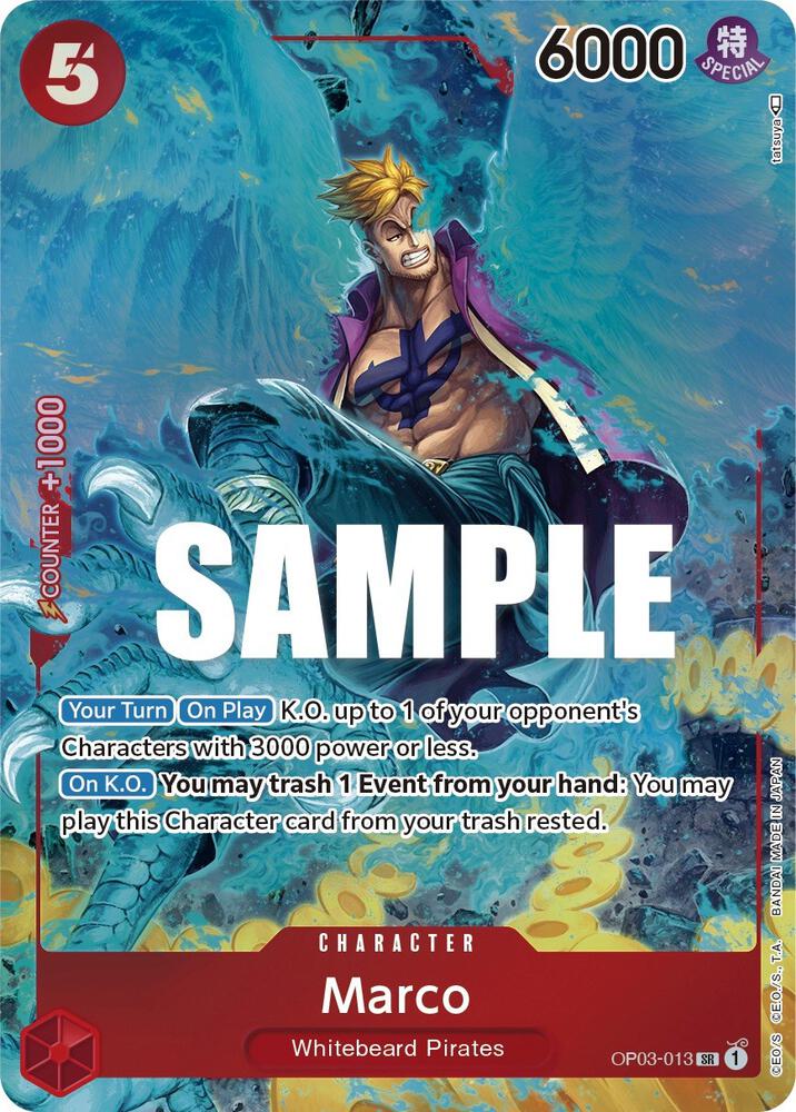 One Piece - Marco (Alternate Art) - Pillars of Strength (OP03) by TCGDON on MYNTED