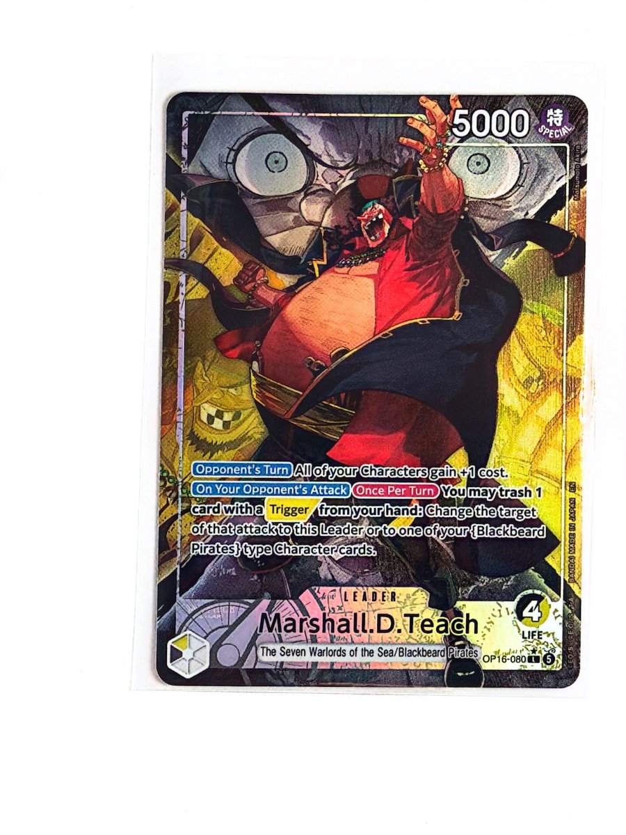 One Piece - Marshall D Teach (080) (Alternate Art Leader) - The Time of Battle (OP16) by TCGDON on MYNTED