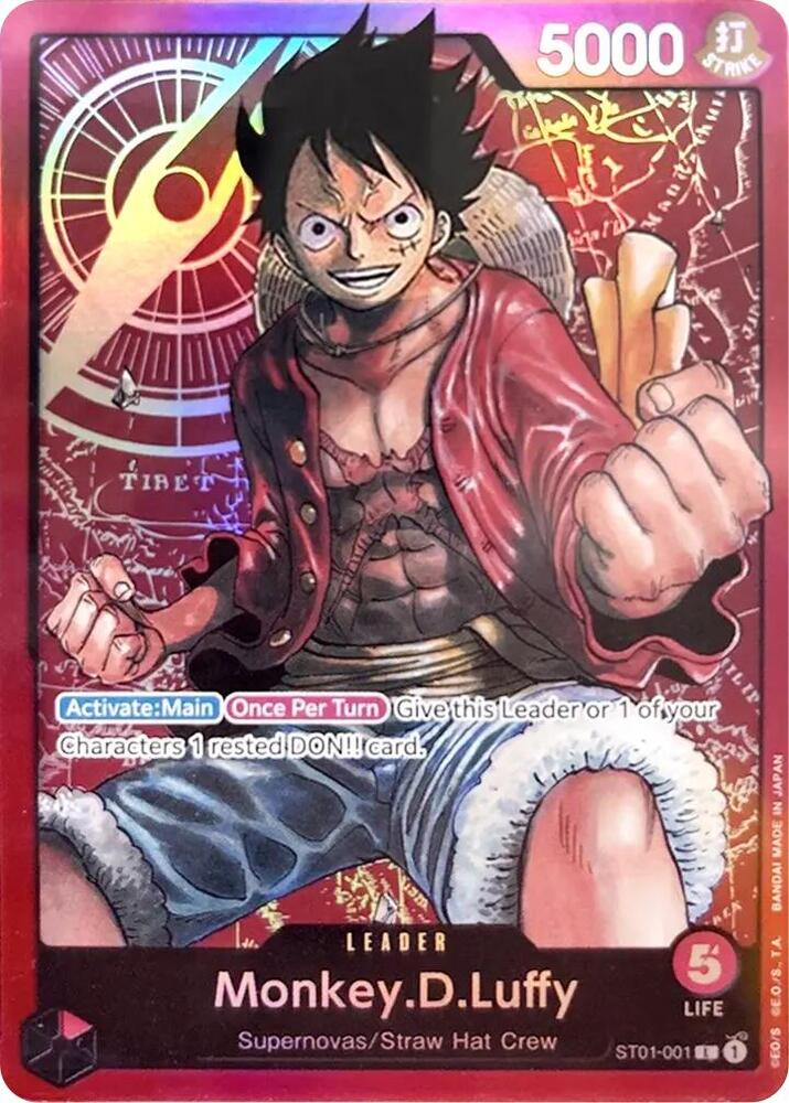 One Piece - Monkey D Luffy (001) - Starter Deck 1: Straw Hat Crew (ST - 01) (Pre - Errata) by TCGDON on MYNTED