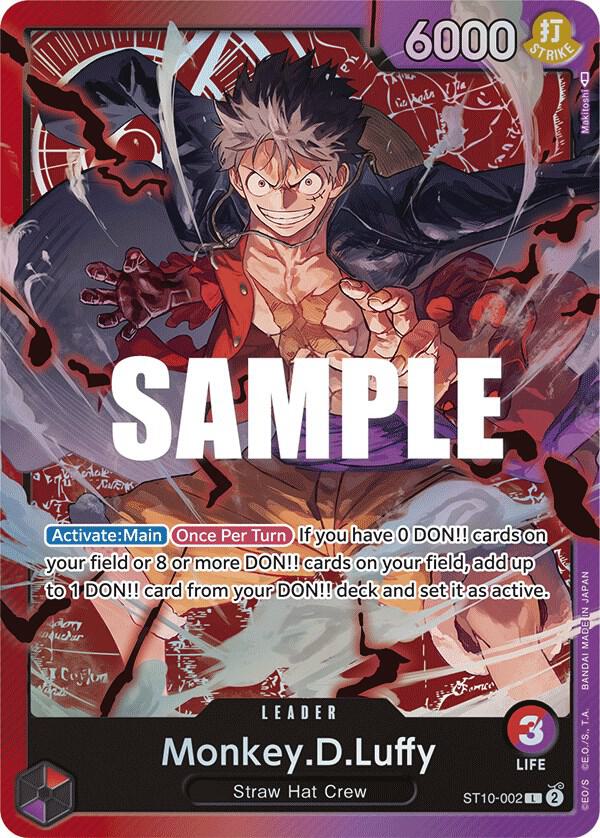 One Piece - Monkey D Luffy (002) - Ultra Deck: The Three Captains (ST - 10) by TCGDON on MYNTED