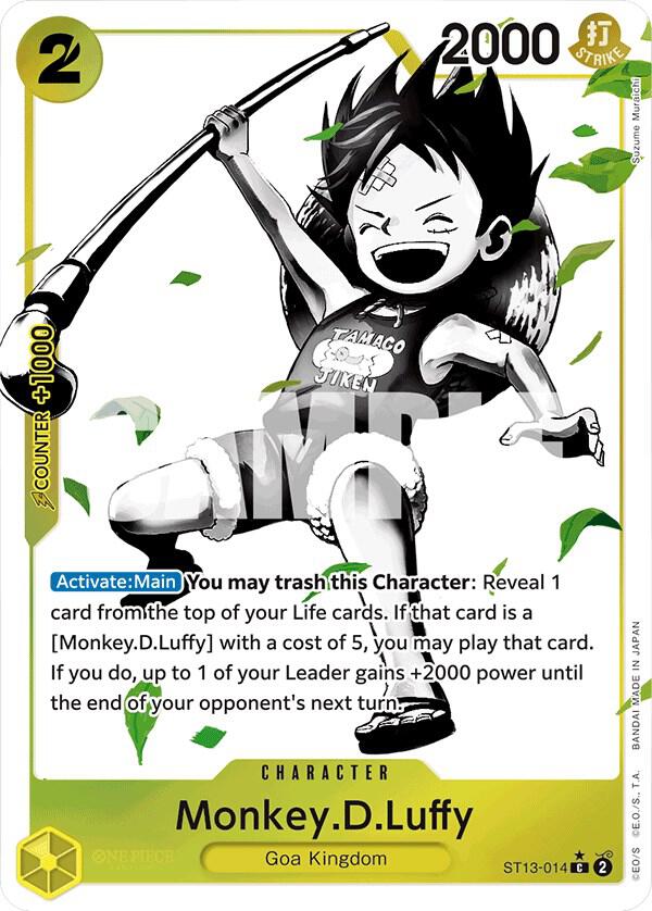 One Piece - Monkey D Luffy (014) (Parallel) - Ultra Deck: The Three Brothers (ST - 13) by TCGDON on MYNTED