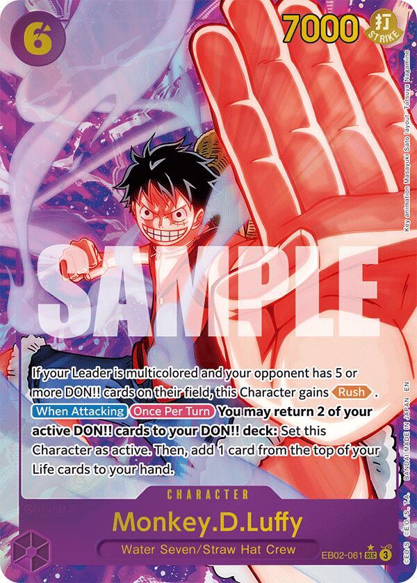 One Piece - Monkey D Luffy (061) (Alternate Art) - Extra Booster: Anime 25th Collection (EB-02) by TCGDON on MYNTED