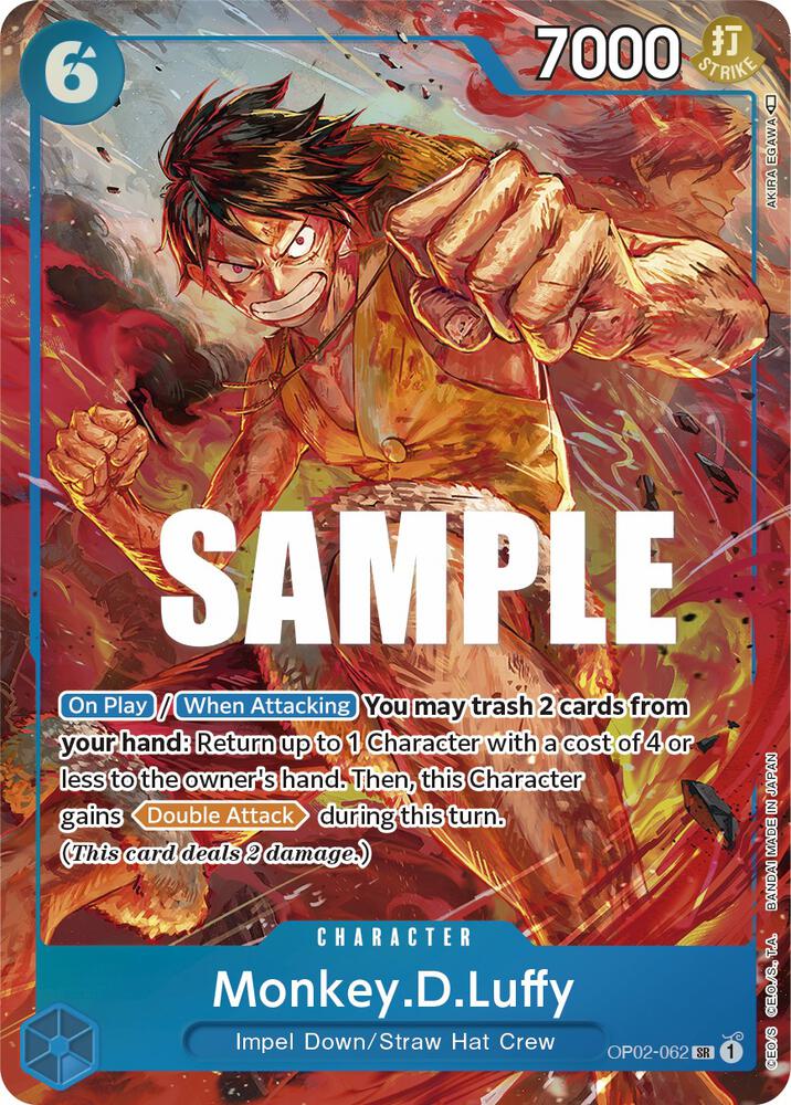 One Piece - Monkey D Luffy (062) (Alternate Art) - Paramount War (OP02) by TCGDON on MYNTED