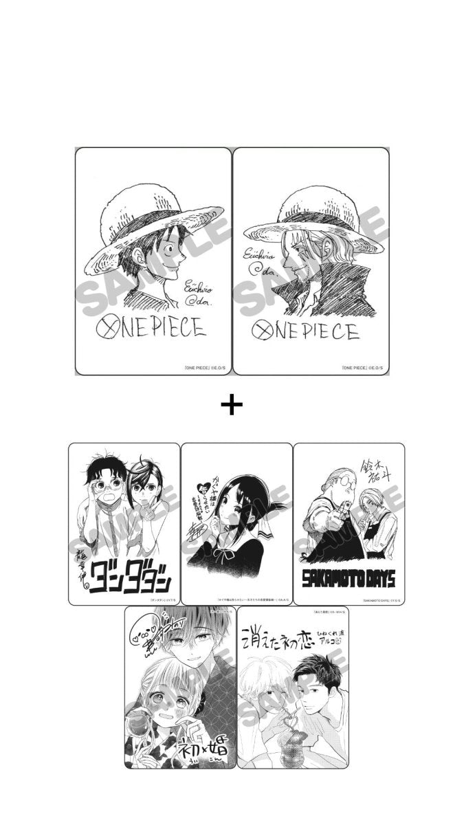 One Piece - Monkey D Luffy and Shanks Set - Eiichiro Oda - (Official Gradable) - with 5 cards from same set (Bundle Offer) by TCGDON on MYNTED