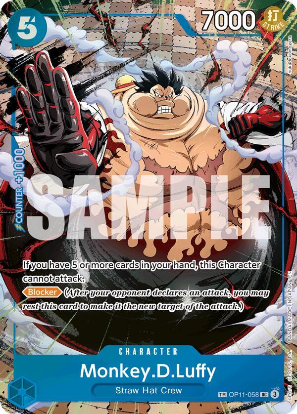 One Piece - Monkey D Luffy - OP11 - 058 (TR) - Carrying On His Will (OP13) by TCGDON on MYNTED