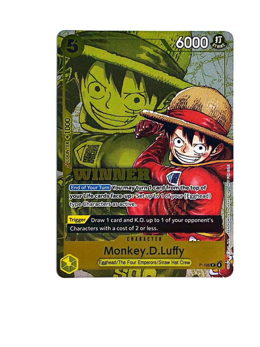 One Piece - Monkey D Luffy (Winner Pack 2026 Vol. 2) - One Piece Promotion Cards (OP-PR) by TCGDON on MYNTED