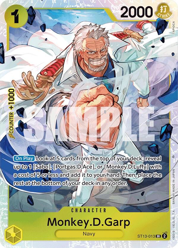 One Piece - Monkey.D.Garp - Ultra Deck: The Three Brothers (ST - 13) by TCGDON on MYNTED