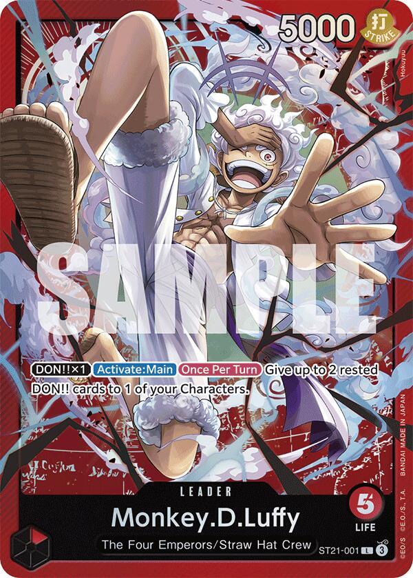 One Piece - Monkey.D.Luffy (001) - Starter Deck EX: Gear 5 (ST21) by TCGDON on MYNTED