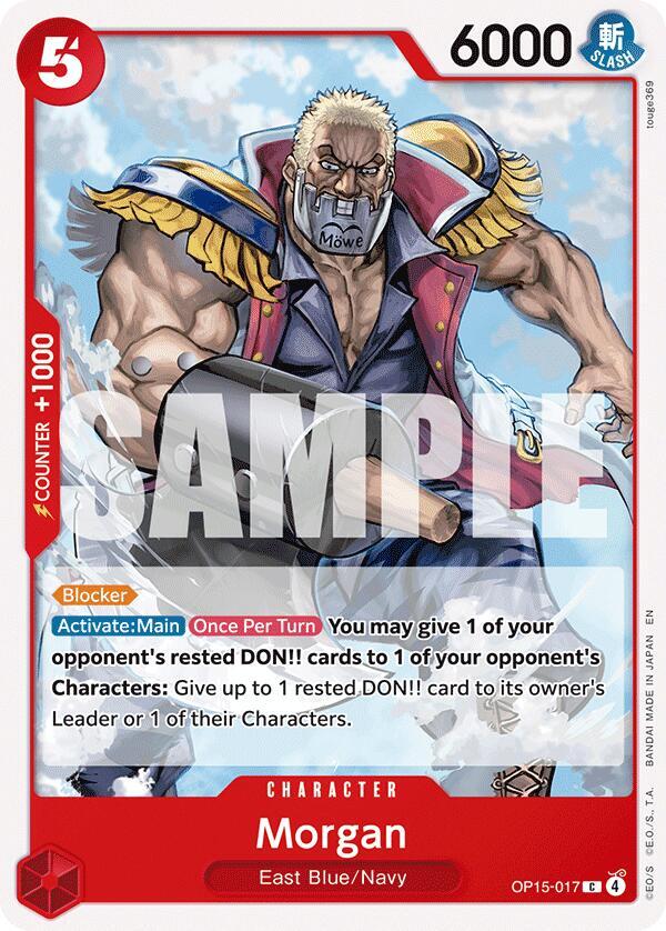 One Piece - Morgan - Adventure on Kami's Island (OP15 - EB04) by TCGDON on MYNTED