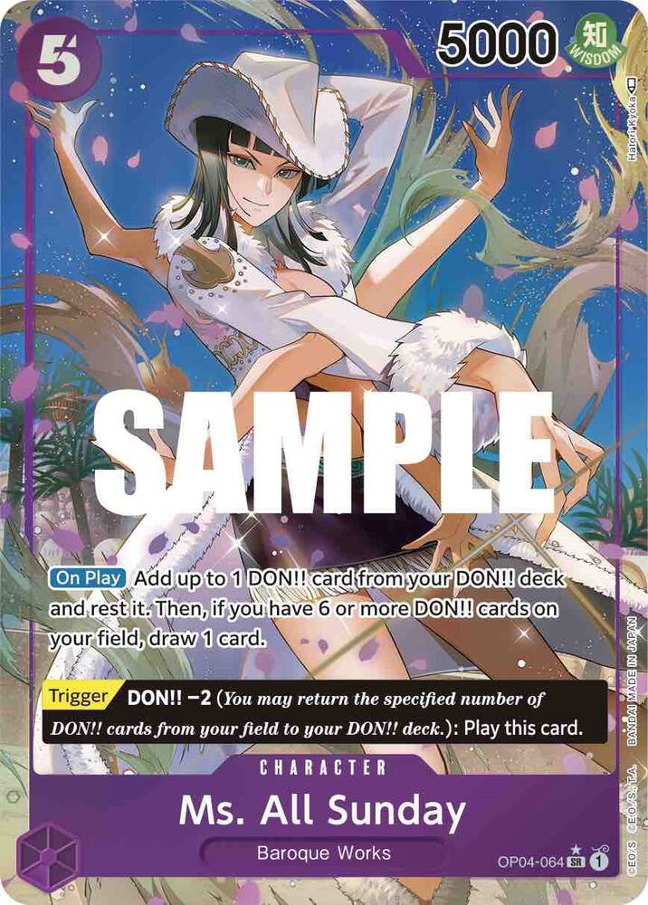 One Piece - Ms. All Sunday (Nico Robin) (Alternate Art) - Kingdoms of Intrigue (OP04) by TCGDON on MYNTED