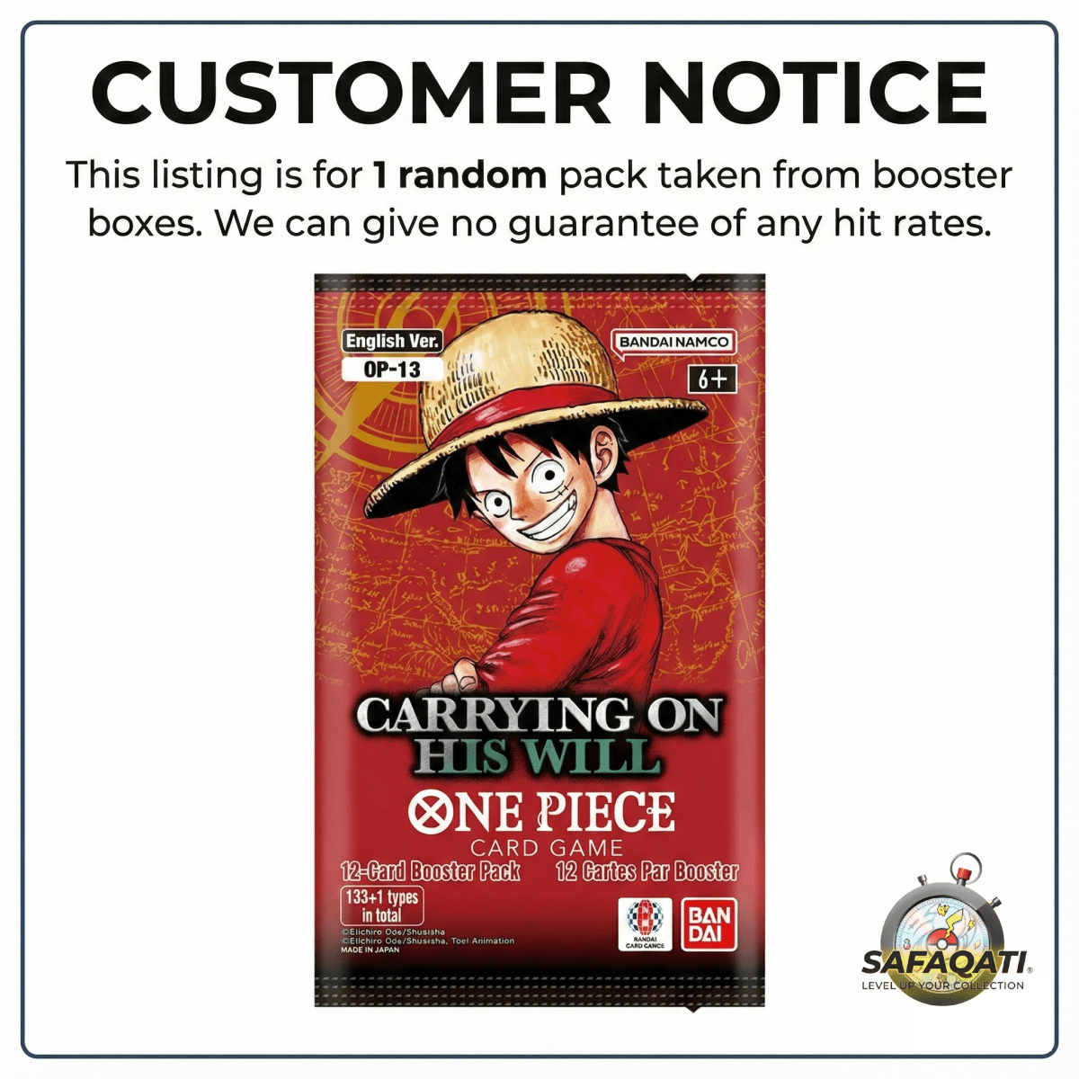 One Piece – OP-13 Booster Pack (English)