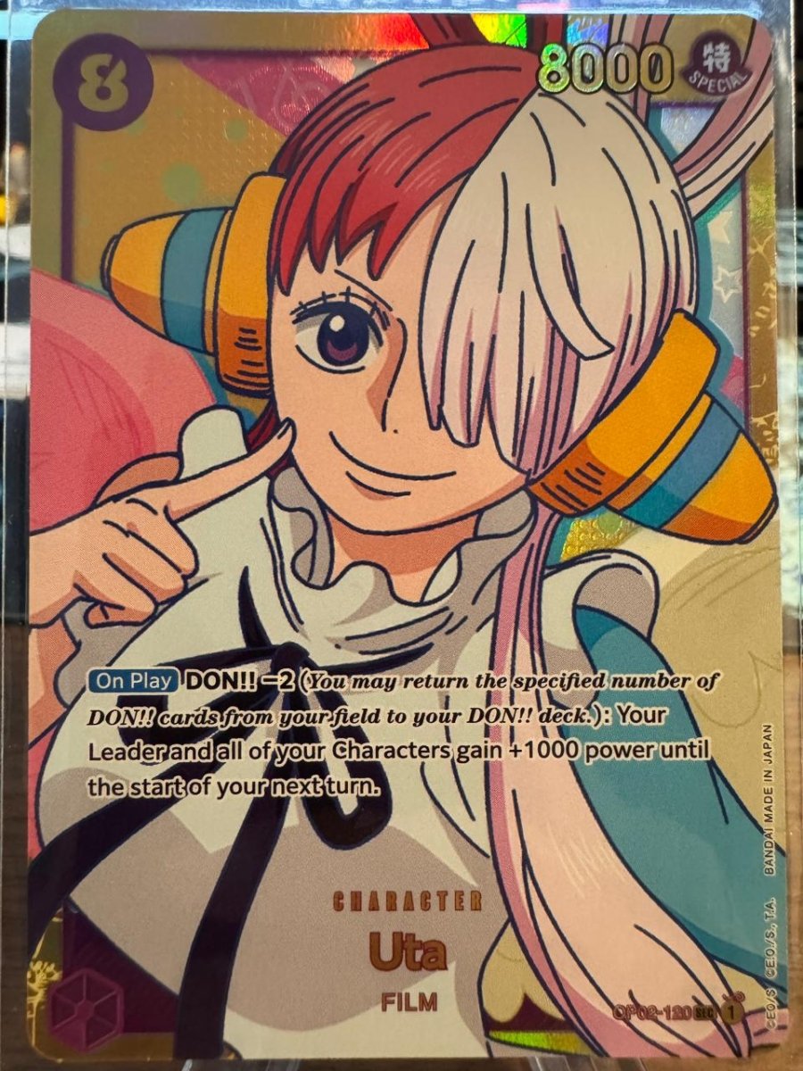 One Piece Paramount War Card Game English Holo Card Uta OP02 - 120 ALT by Desert Pirates on MYNTED