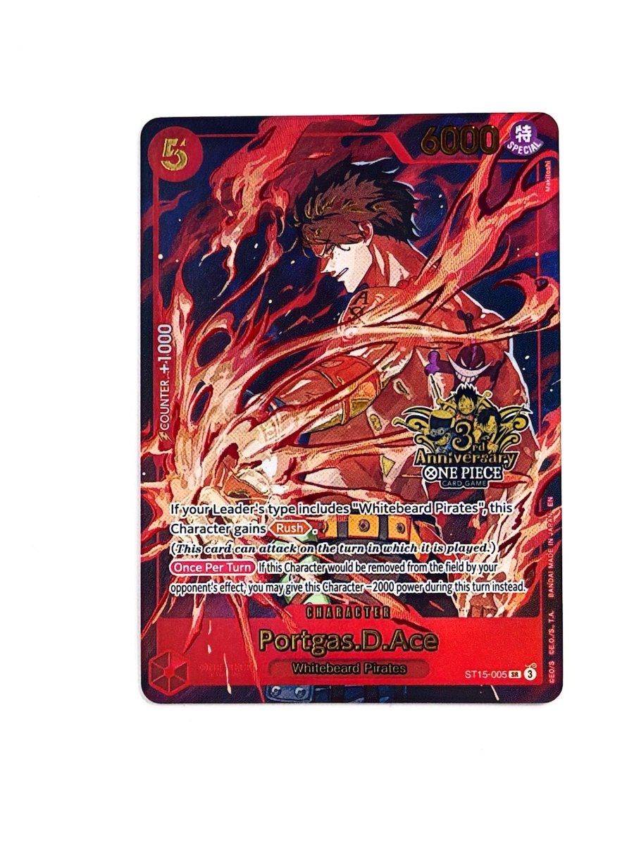 One Piece - Portgas D Ace (Japanese Version 3rd Anniversary Set) - One Piece Promotion Cards (OP - PR) by TCGDON on MYNTED