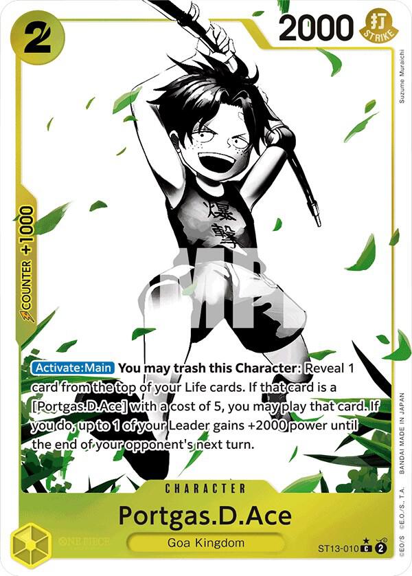 One Piece - Portgas.D.Ace (010) (Parallel) - Ultra Deck: The Three Brothers (ST - 13) by TCGDON on MYNTED