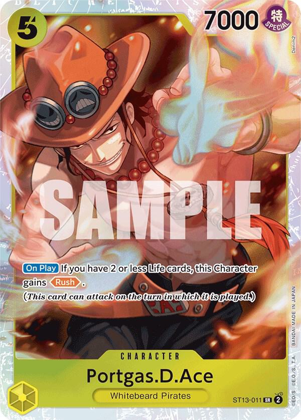 One Piece - Portgas.D.Ace (011) - Ultra Deck: The Three Brothers (ST - 13) by TCGDON on MYNTED