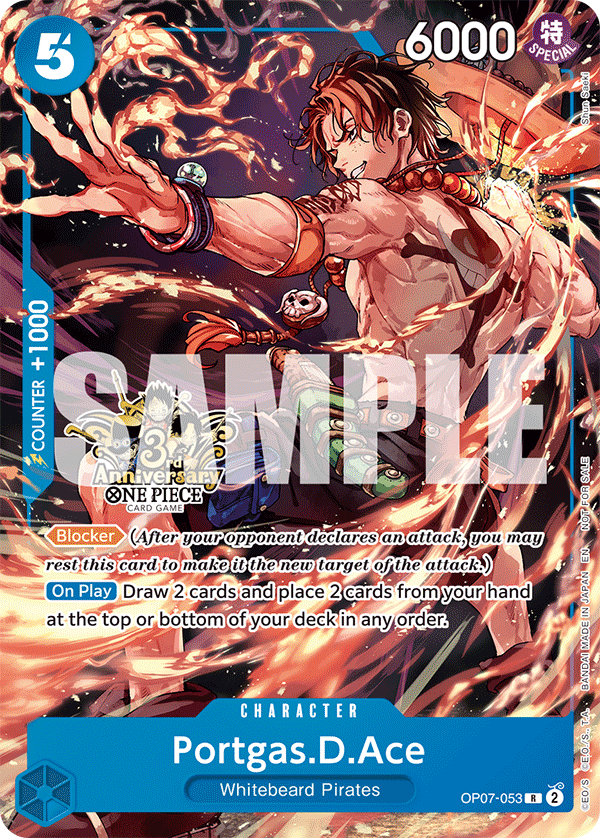 One Piece - Portgas.D.Ace - OP07 - 053 (3rd Anniversary Tournament 3 Brothers Pack) - Carrying On His Will: 3rd Anniversary Tournament Cards (OP13 ANN) by TCGDON on MYNTED