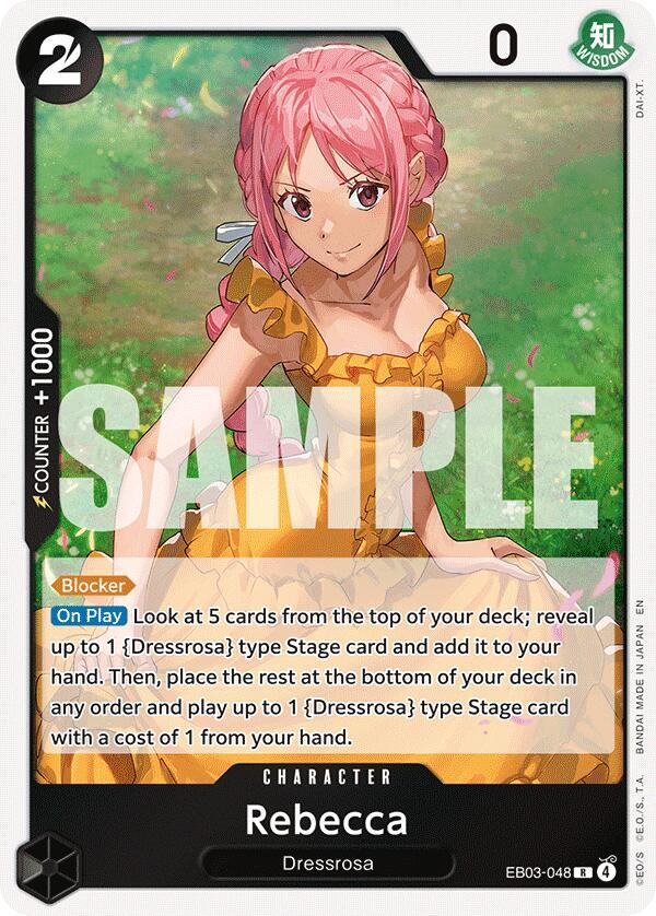One Piece - Rebecca - Extra Booster: One Piece Heroines Edition (EB - 03) by TCGDON on MYNTED
