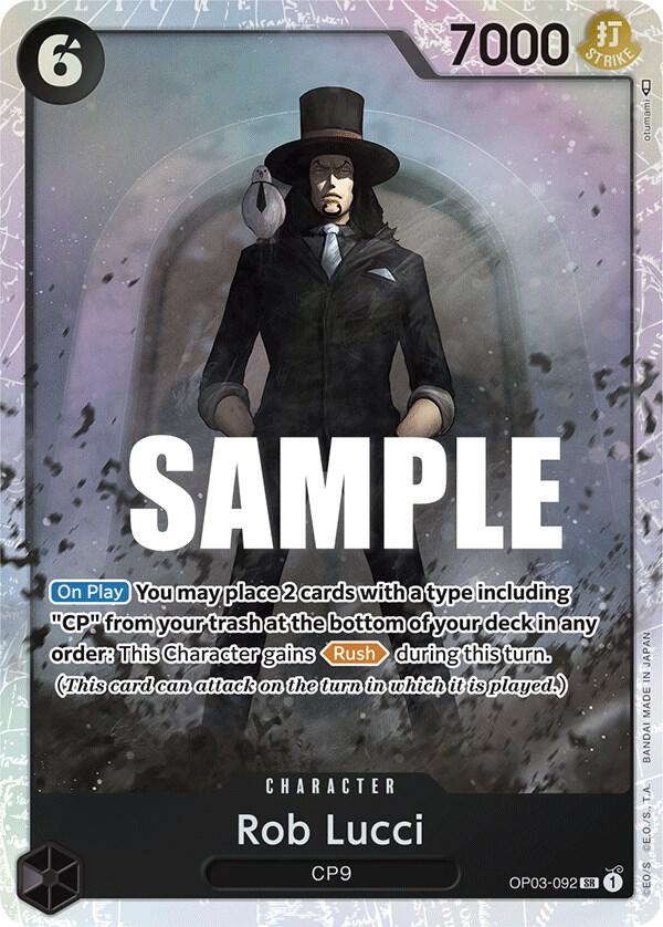 One Piece - Rob Lucci (092) - Pillars of Strength (OP03) by TCGDON on MYNTED