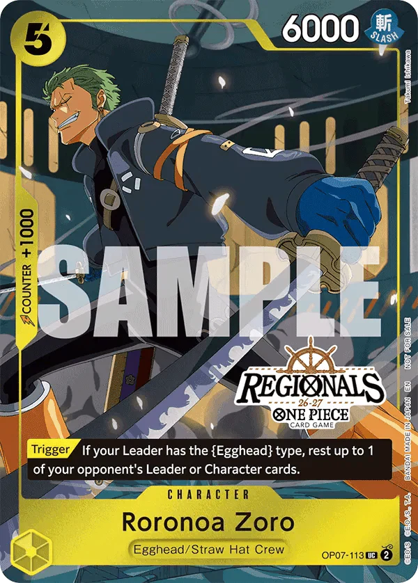 One Piece - Roronoa Zoro (113) (Regional Participation Pack 2026 Vol.1) - One Piece Promotion Cards (OP - PR) by TCGDON on MYNTED