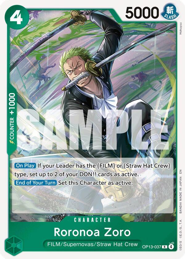 One Piece - Roronoa Zoro - Carrying On His Will (OP13) by TCGDON on MYNTED