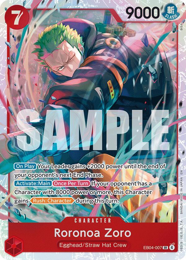 One Piece - Roronoa Zoro (EB04-007) - Adventure on Kami's Island (OP15-EB04) by TCGDON on MYNTED