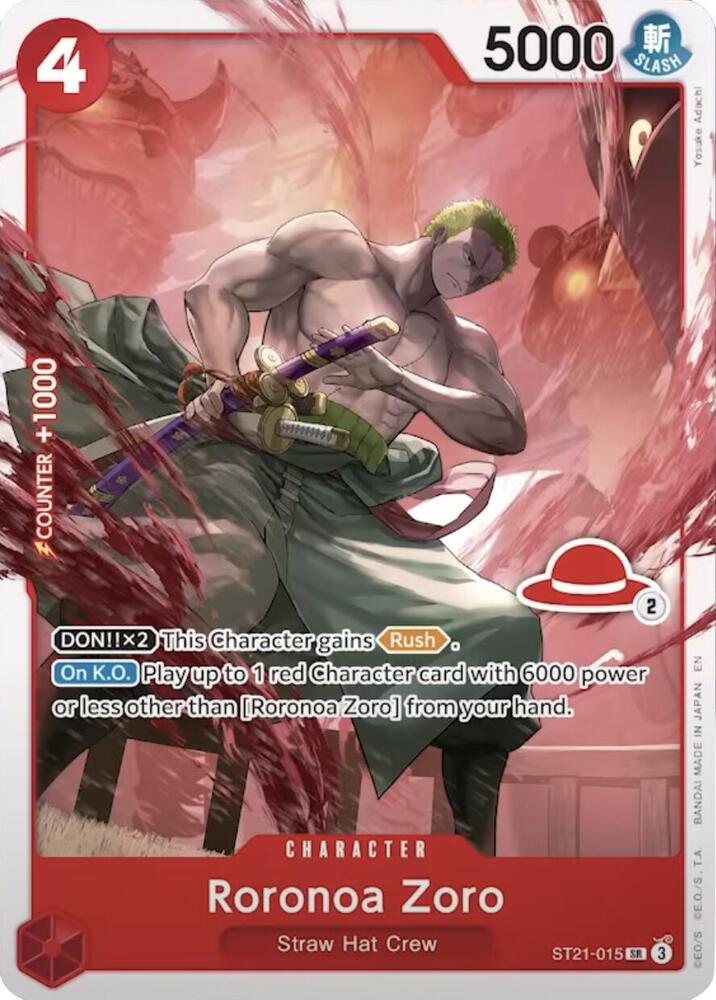 One Piece Roronoa Zoro - ST21 - 015 (SR) by TCGDON on MYNTED