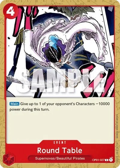 One Piece - Round Table - OP01 - 027 by Lmerj Collects on MYNTED