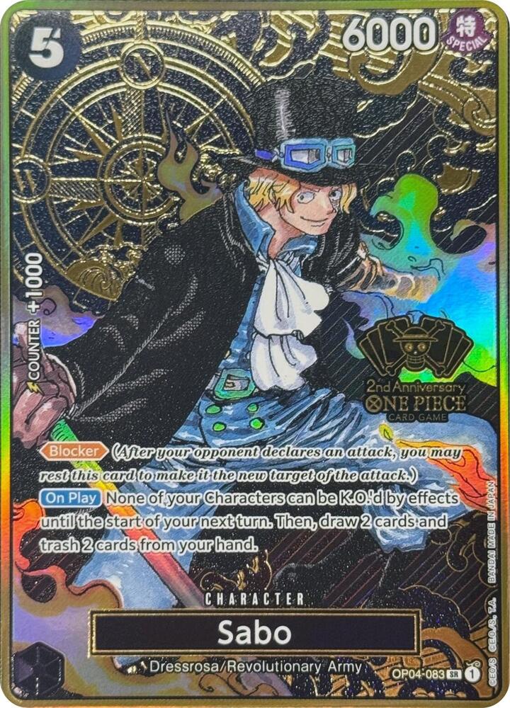 One Piece - Sabo (One Piece Japanese Version 2nd Anniversary Set) - English by TCGDON on MYNTED