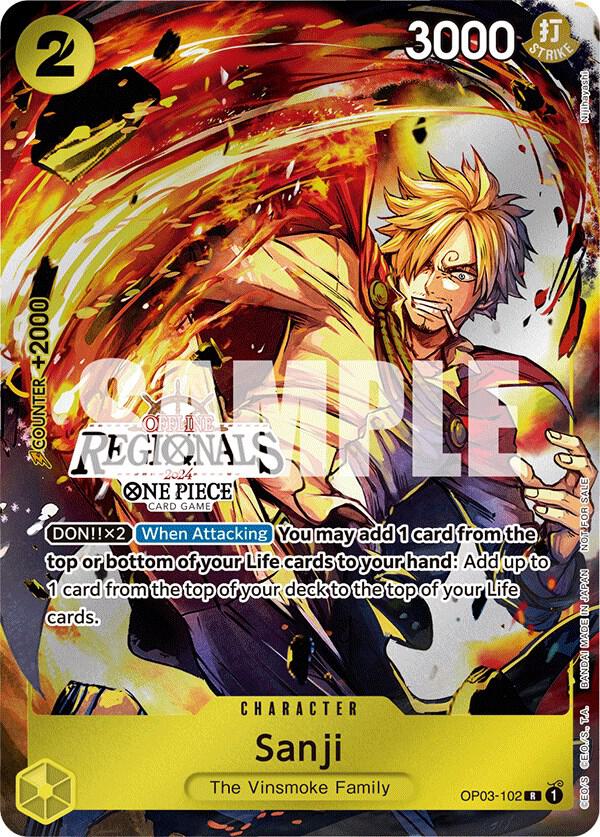 One Piece - Sanji (Offline Regional 2024) [Participant] - One Piece Promotion Cards (OP - PR) by TCGDON on MYNTED