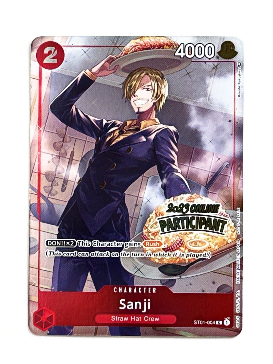 One Piece - Sanji (Online Regional 2023) [Participant] - One Piece Promotion Cards (OP - PR) by TCGDON on MYNTED