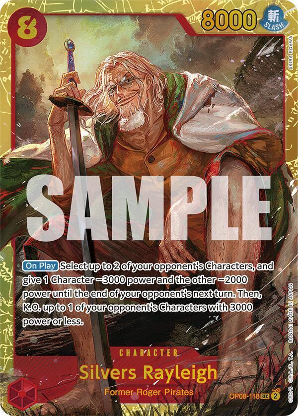 One Piece - Silvers Rayleigh - SEC - Two Legends (OP08) by TCGDON on MYNTED