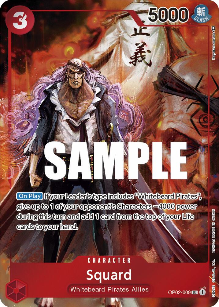One Piece - Squard (Box Topper) - Paramount War (OP02) by TCGDON on MYNTED