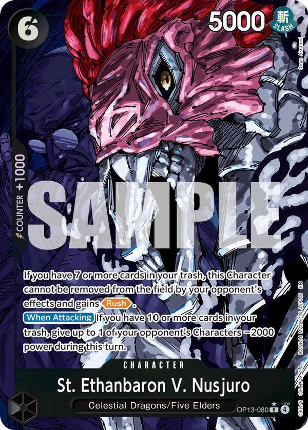 One Piece - St. Ethanbaron V. Nusjuro (Alternate Art) - Carrying On His Will (OP13) by TCGDON on MYNTED