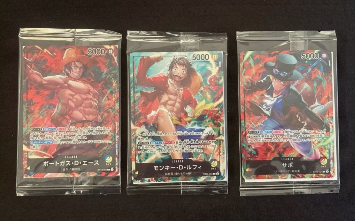 One Piece ST13 7 - Eleven Promo card set of 3 Japanese by PlayVault on MYNTED