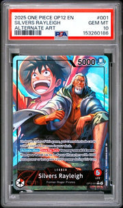 One Piece TCG: 2025 ONE PIECE OP12-LEGACY OF THE MASTER 001 SILVERS RAYLEIGH ALTERNATE ART by FunDemons on MYNTED