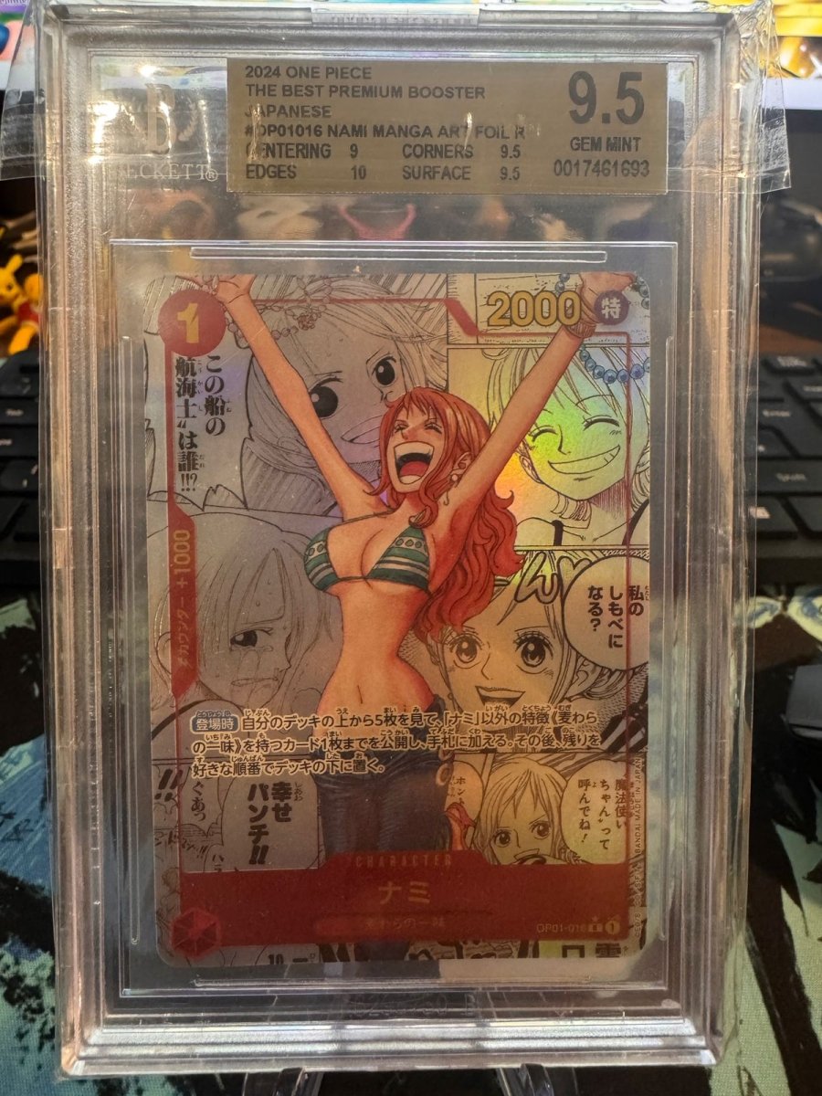 One Piece TCG BGS 9.5 Gem Mint Nami OP01 - 016 Manga Alt Art The Best Japanese PRB by Desert Pirates on MYNTED