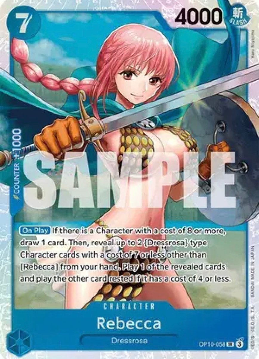 One Piece TCG: Rebecca SR OP10-058 by FunDemons on MYNTED