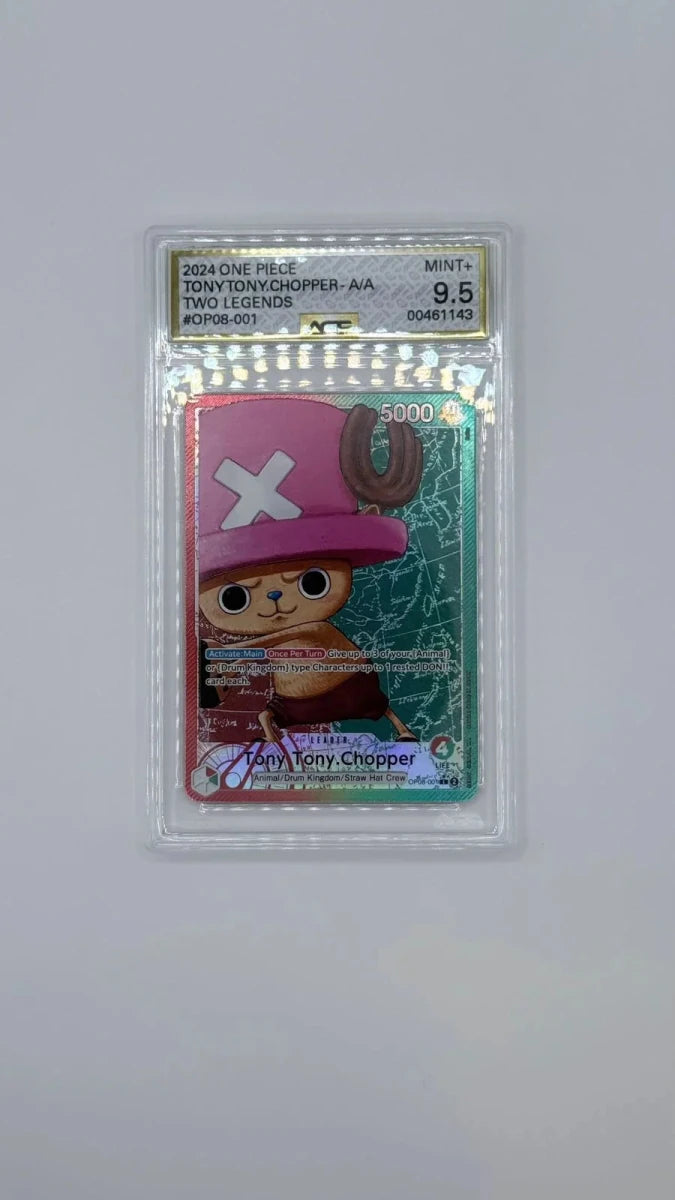 One Piece TCG: Tony Tony.Chopper (001) (Parallel) OP08-001 (Two Legends) AGS 9.5+ by FunDemons on MYNTED