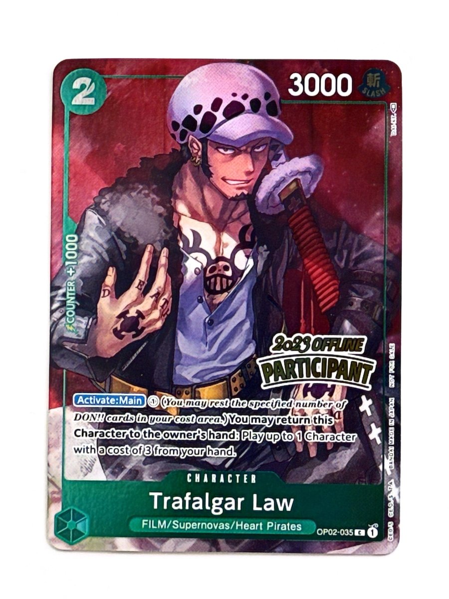 One Piece - Trafalgar Law (Offline Regional 2023) [Participant] - One Piece Promotion Cards (OP - PR) by TCGDON on MYNTED