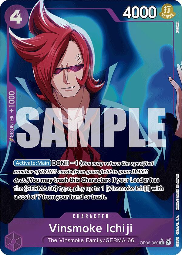 One Piece Vinsmoke Ichiji (OP06 - 060) (Full Art) - Premium Booster - The Best - (PRB - 01) by TCGDON on MYNTED