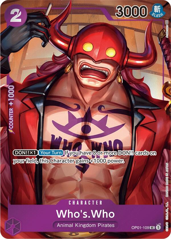 One Piece - Who's.Who (Box Topper) - Romance Dawn (OP01) by TCGDON on MYNTED